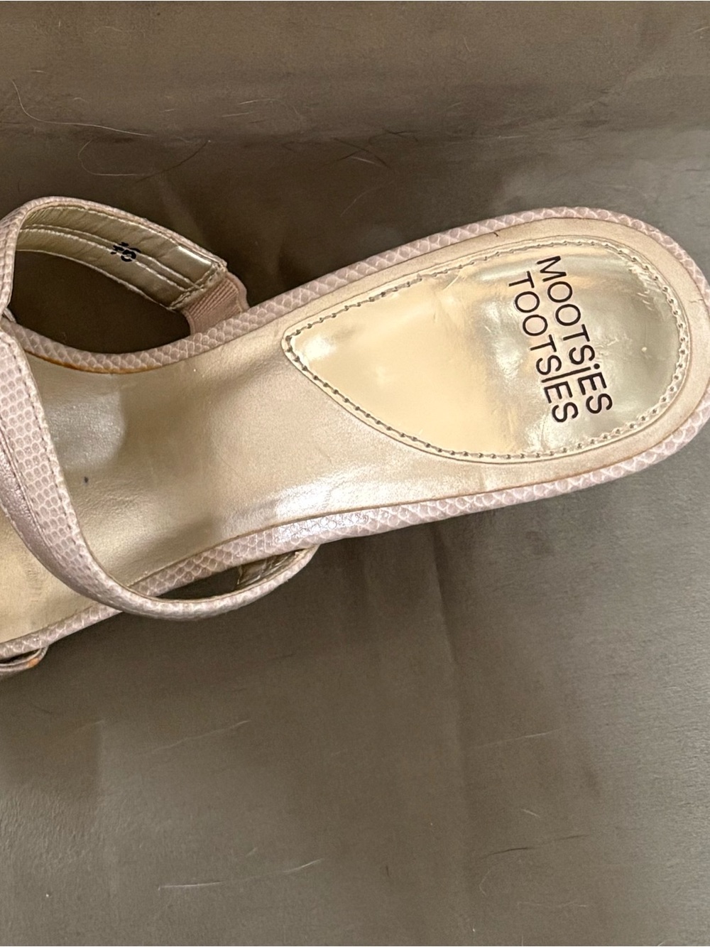 Mootsies Tootsies Vintage Y2K Retro Metallic Strappy Sandals Kitten Heels SZ 9.5 - Picture 13 of 16